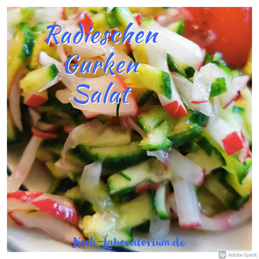 Radieschen-Gurken-Salat